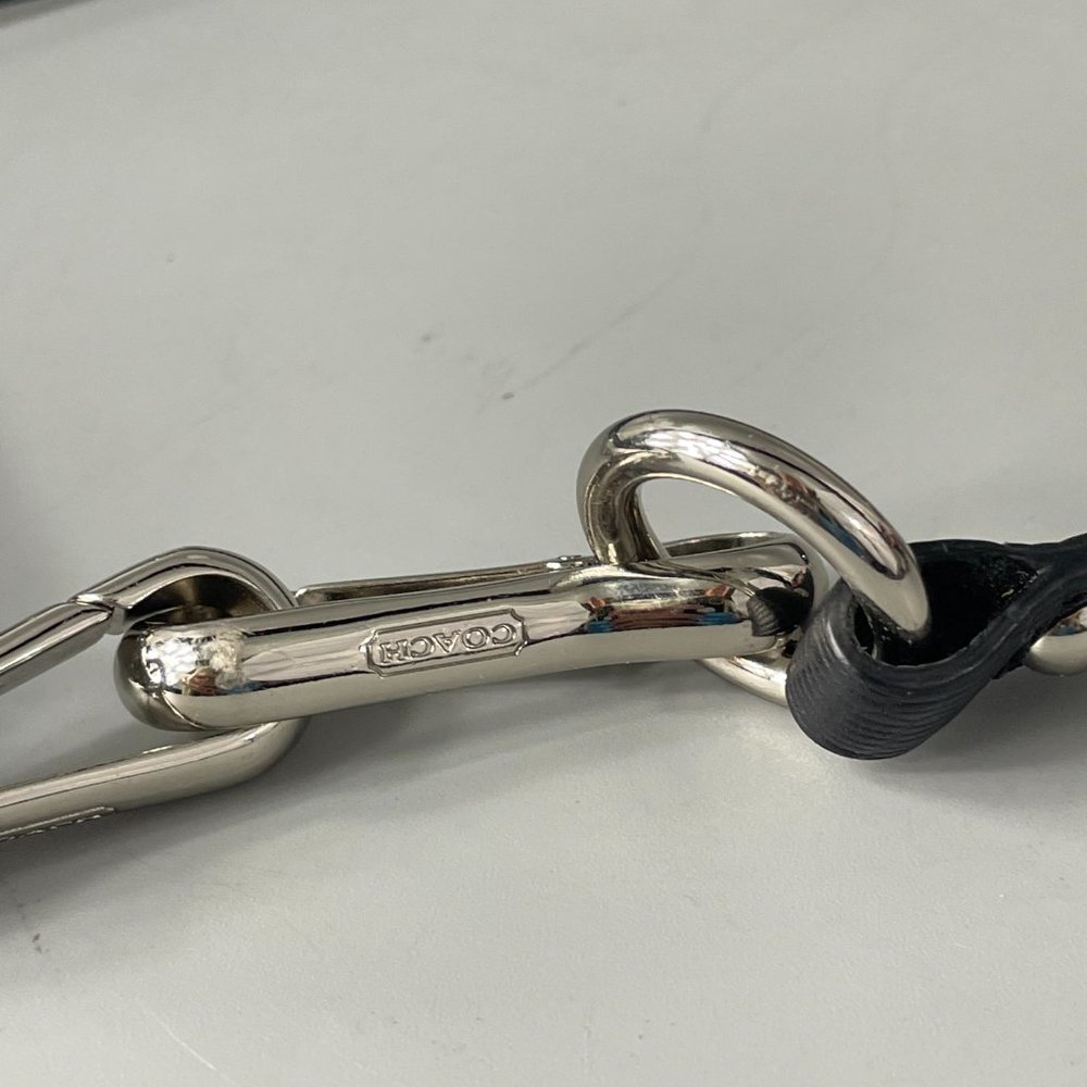 Coach Croc Print Three-Section Strap - image 2